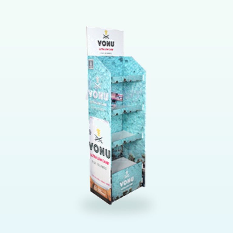 Holidaypacfactory beverage liquor cardboard floor display stand for club store and retail promotions image 1