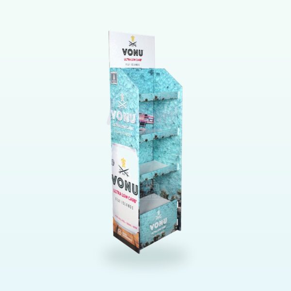 Holidaypacfactory beverage liquor cardboard floor display stand for club store and retail promotions image 2