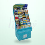 Holidaypacfactory Cardboard Book Display Stand With Pockets for Bookshop Retail Programs image 03 by Holidaypacfactory