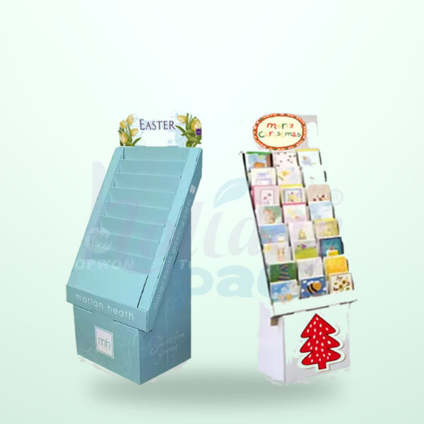 Holidaypacfactory Cardboard Book Floor Displays Rack for Magazine and Periodical Displays image 02 by Holidaypacfactory