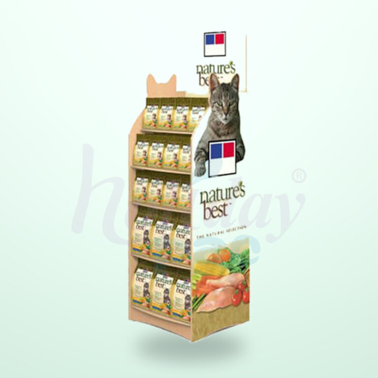 Holidaypacfactory Shelf-Style Dog Food Floor Display for Bagged Pet Products image 01 by Holidaypacfactory