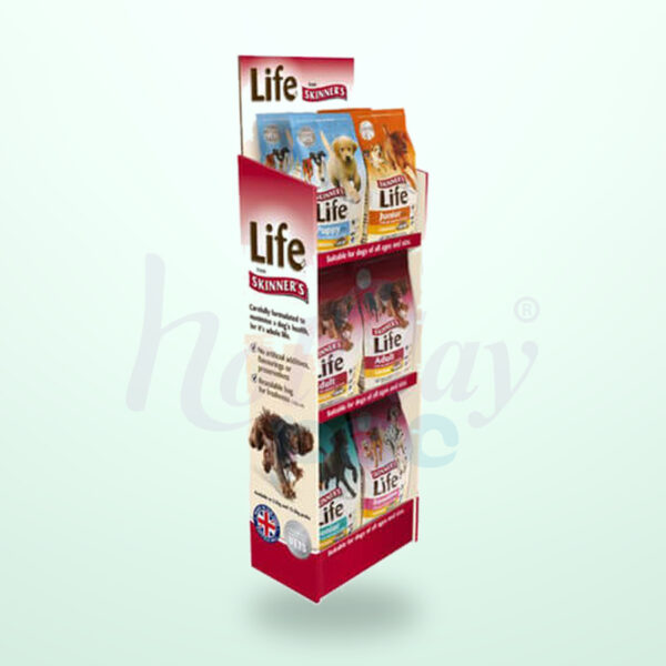 Holidaypacfactory Shelf-Style Dog Food Floor Display for Bagged Pet Products image 05 by Holidaypacfactory
