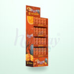 Holidaypacfactory Orange Cardboard Floor Display For Halloween for Halloween Seasonal Retail Campaigns image 01 by Holidaypacfactory