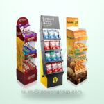 Holidaypacfactory Cardboard Floor Fresh Bread Display Stand for Bakery Retail Merchandising image 05 by Holidaypacfactory