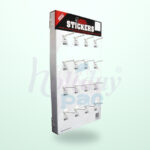 Holidaypacfactory cardboard hanging sidekick display main image with centered logo watermark