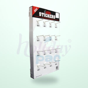 Holidaypacfactory cardboard hanging sidekick display main image with centered logo watermark