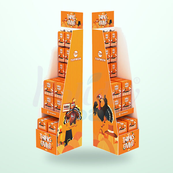 Holidaypacfactory cardboard hanging sidekick display retail detail