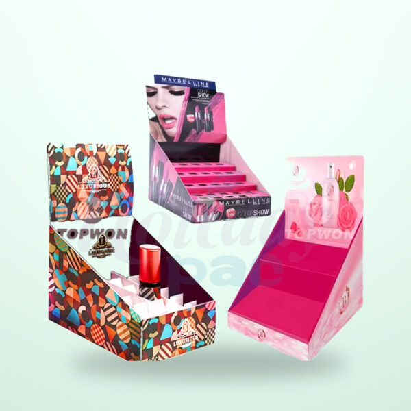 Holidaypacfactory Cardboard Lipstick Counter Display for Skincare Product Promotions image 03 by Holidaypacfactory