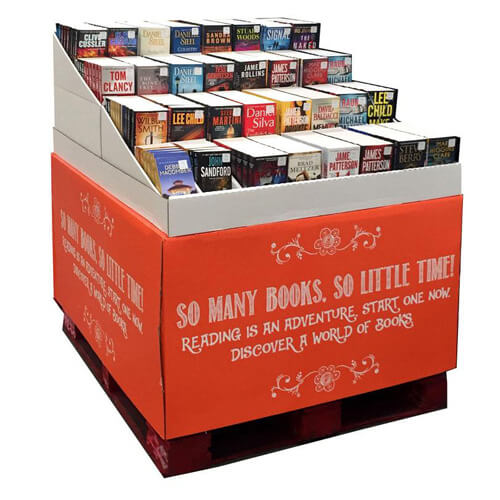 Holidaypacfactory cardboard pallet skirt display centered 900 square catalog main image with logo watermark