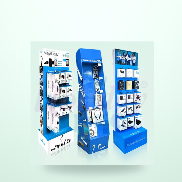 Holidaypacfactory PDQ sidekick display stand main image with centered logo watermark