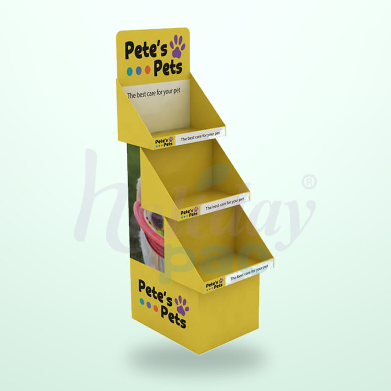 Holidaypacfactory Pet Products Cardboard Floor Display for Accessories and Treats image 01 by Holidaypacfactory