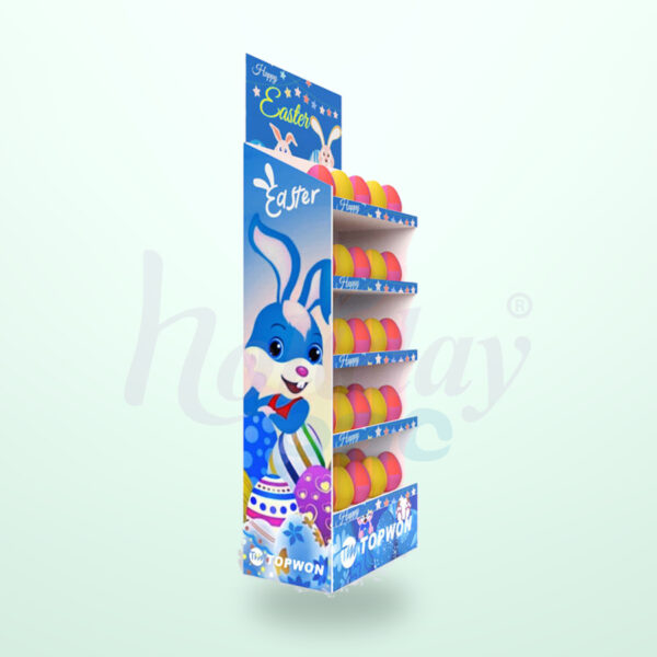 Holidaypacfactory Easter Candy Egg Floor Display for Seasonal Grocery Promotions image 03 by Holidaypacfactory