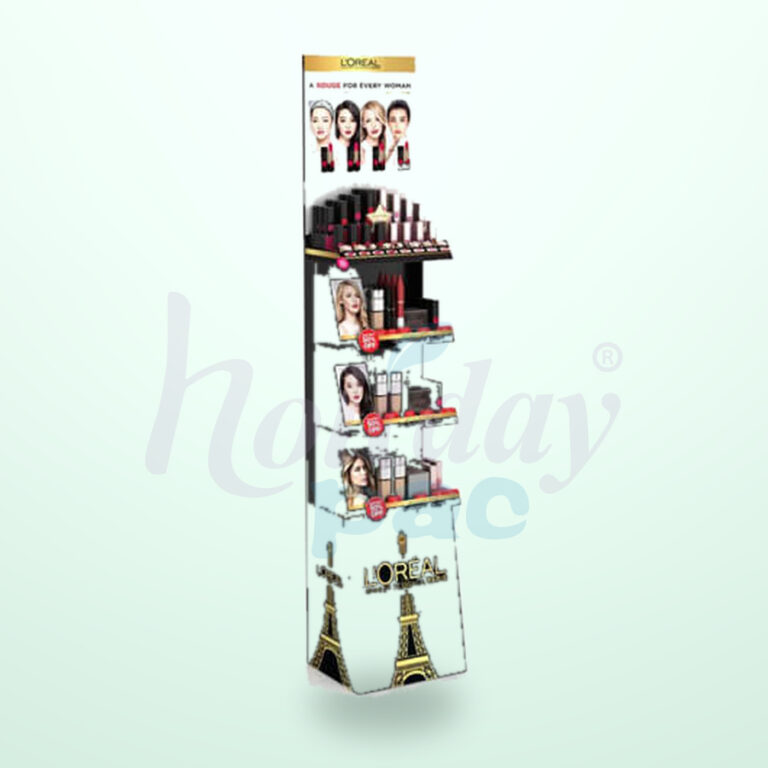 Holidaypacfactory Beauty Aisle Cosmetic Floor Display for Retail Promotion Plans image 01 by Holidaypacfactory