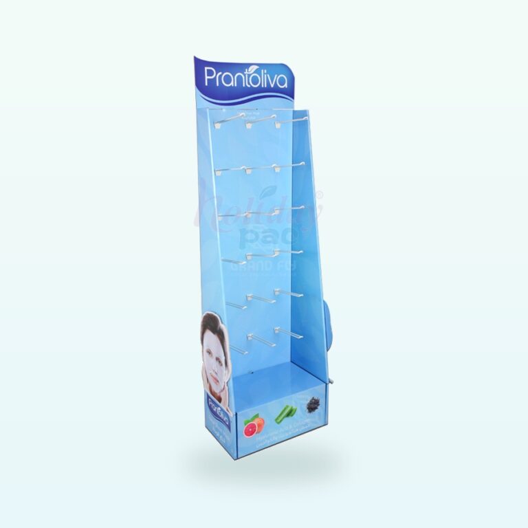 Holidaypacfactory corrugated pegboard hook display for accessories masks and small hanging products image 1