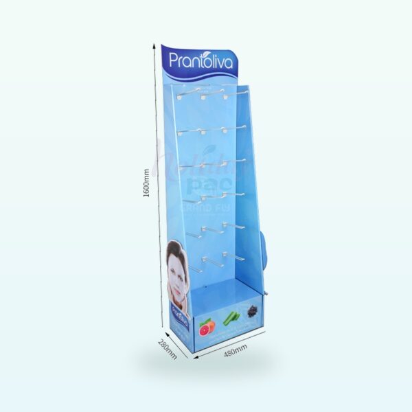 Holidaypacfactory corrugated pegboard hook display for accessories masks and small hanging products image 5