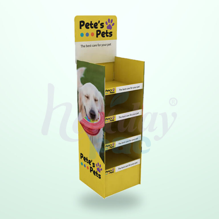 Holidaypacfactory Multi-SKU Pet Food Floor Display for Freestanding Retail Programs image 01 by Holidaypacfactory
