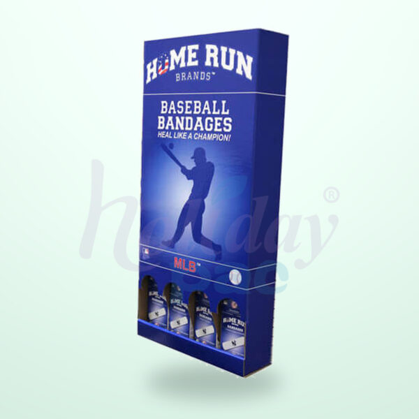 Holidaypacfactory corrugated power wing display main image with centered logo watermark