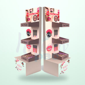 Holidaypacfactory Beauty Tester Cosmetic Floor Display for Retail Sampling Programs image 01 by Holidaypacfactory