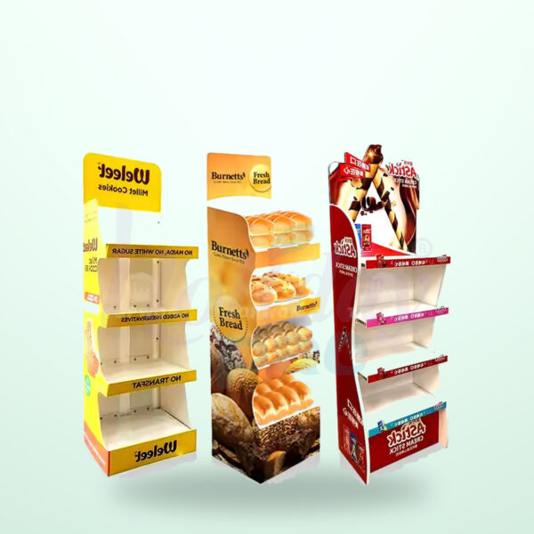 Holidaypacfactory Cardboard Bread Display for Bakery Retail Merchandising image 05 by Holidaypacfactory
