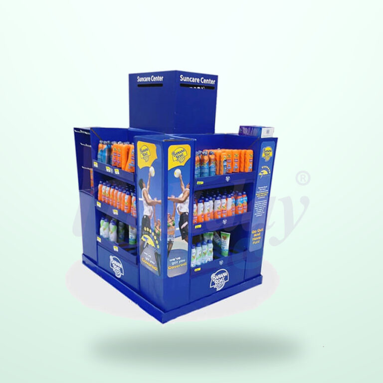 Holidaypacfactory cardboard pallet display stand centered 900 square catalog main image with logo watermark
