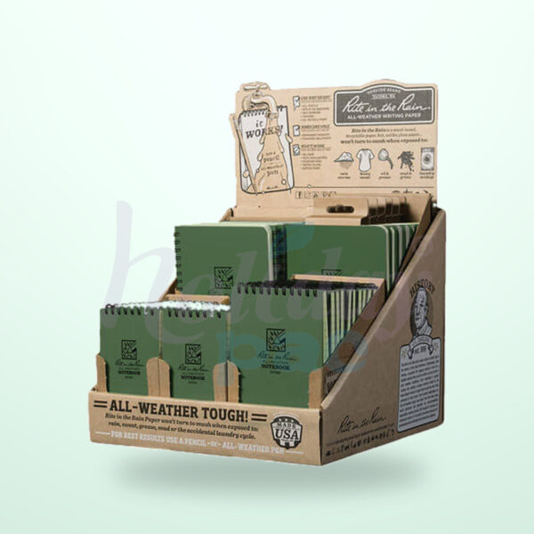 Holidaypacfactory Custom Corrugated Notebook Counter Display for Library Gift Corners image 01 by Holidaypacfactory