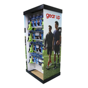 Holidaypacfactory corrugated pallet display shelf retail product view