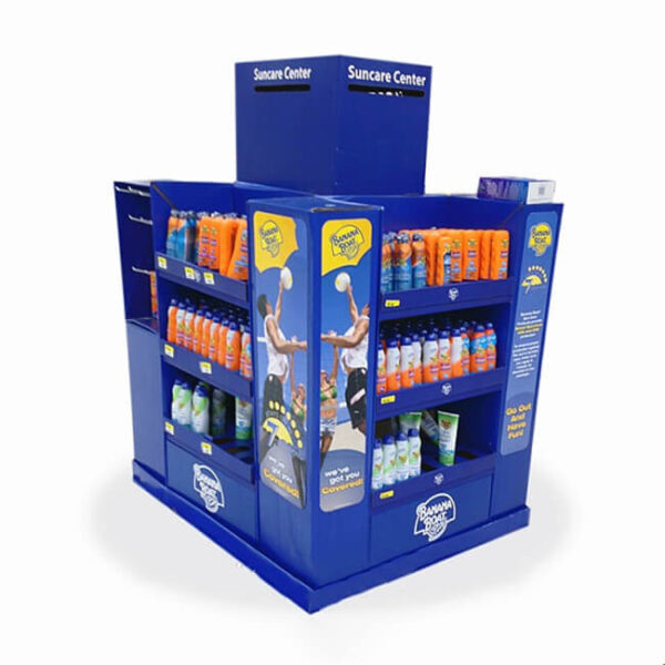 Holidaypacfactory corrugated pallet skirts display retail product view