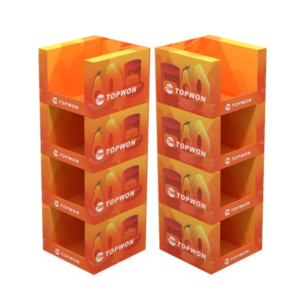 Holidaypacfactory corrugated pallet skirts display store promotion reference