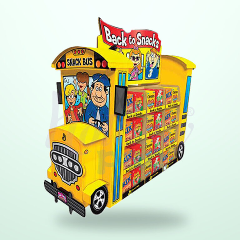 Holidaypacfactory Corrugated Cardboard Case Stacker Display Rack- for Store Floor Merchandising image 01 by Holidaypacfactory