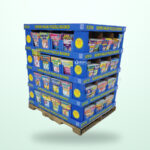 Holidaypacfactory Corrugated Cardboard Case Stacker Display Rack- for Store Floor Merchandising image 03 by Holidaypacfactory