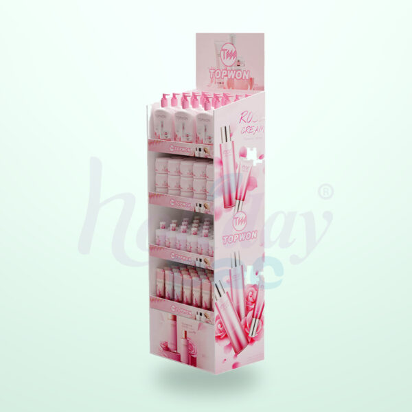 Holidaypacfactory Premium Cosmetic Floor Display Stand for Beauty Counter Rollouts image 02 by Holidaypacfactory