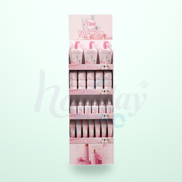 Holidaypacfactory Premium Cosmetic Floor Display Stand for Beauty Counter Rollouts image 04 by Holidaypacfactory