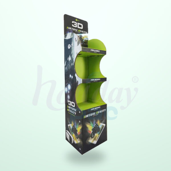 Holidaypacfactory Custom Phone Cardboard Floor Display for Tech Accessory Promotions image 02 by Holidaypacfactory