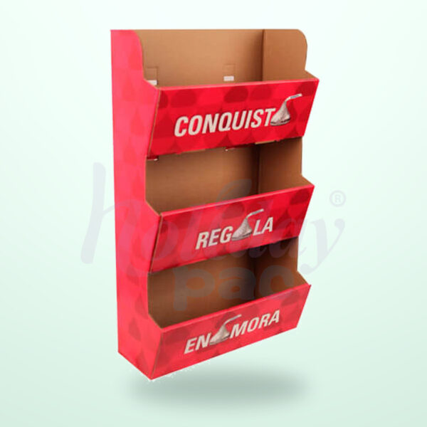 Holidaypacfactory custom printed cardboard sidekick display structure view