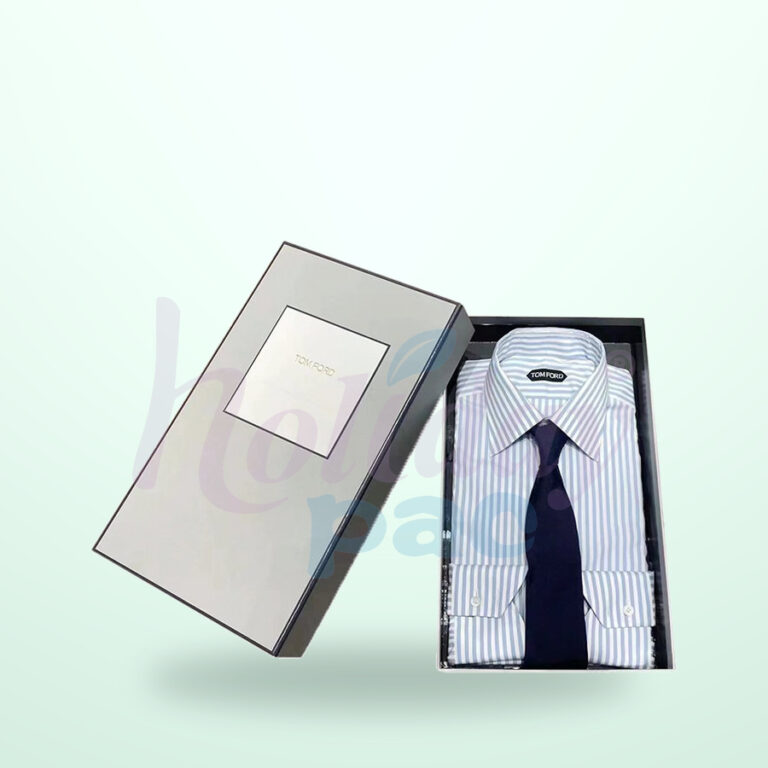 Holidaypacfactory Custom T-Shirt Paper Box for Fashion Retail Packaging normalized 900 square apparel packaging main image with centered logo watermark