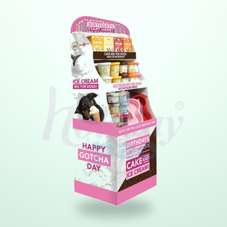 Holidaypacfactory Dog Treat Floor Display for Pet Food Aisle Merchandising image 01 by Holidaypacfactory