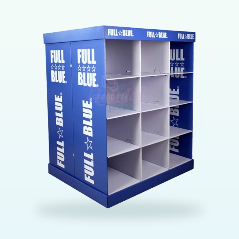 Holidaypacfactory dual sided apparel pallet shipper display with dividers for clothing retail programs image 1