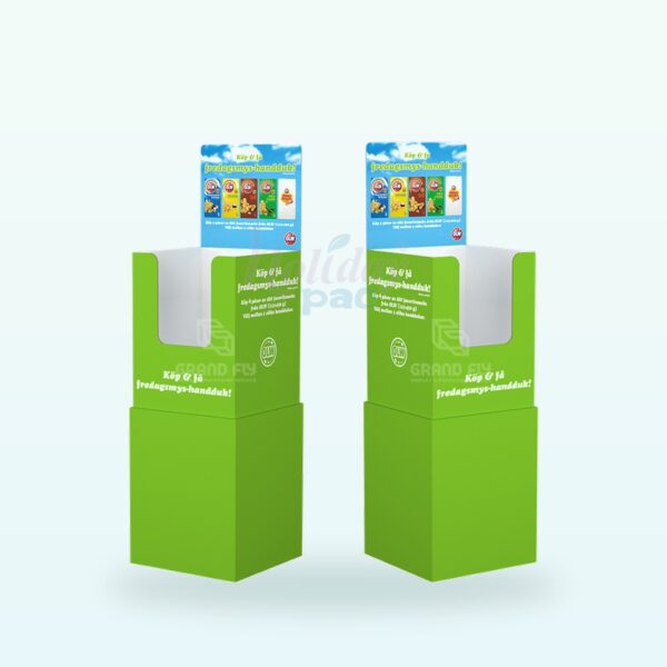 Holidaypacfactory foldable corrugated dump bin display for snack and pet retail promotions image 4
