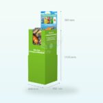 Holidaypacfactory foldable corrugated dump bin display for snack and pet retail promotions image 5