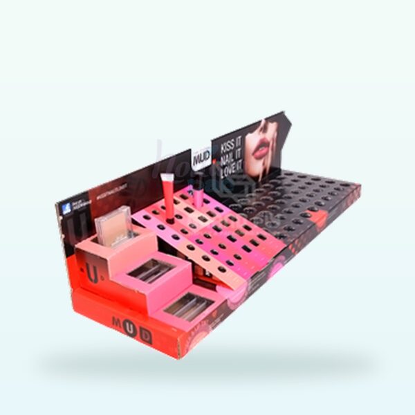 Holidaypacfactory lipstick counter display tray with holes for cosmetics retail promotions image 1