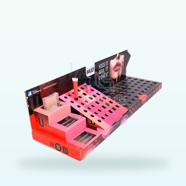 Holidaypacfactory lipstick counter display tray with holes for cosmetics retail promotions image 1