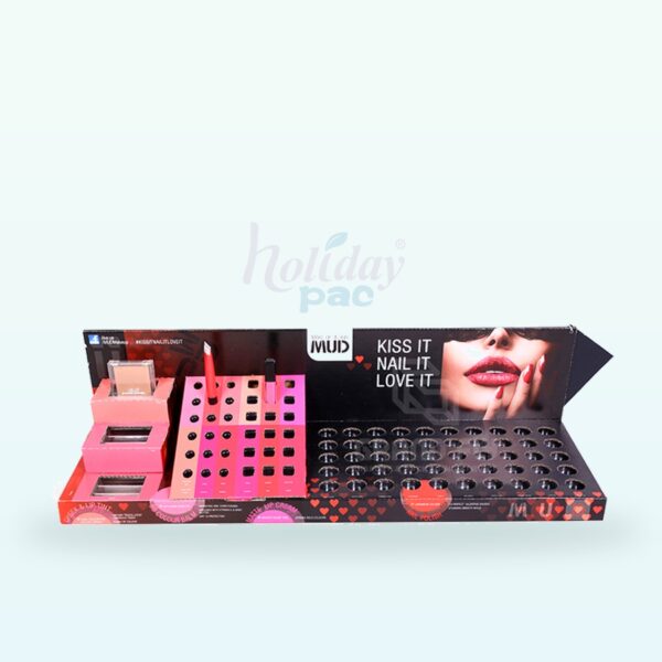 Holidaypacfactory lipstick counter display tray with holes for cosmetics retail promotions image 3