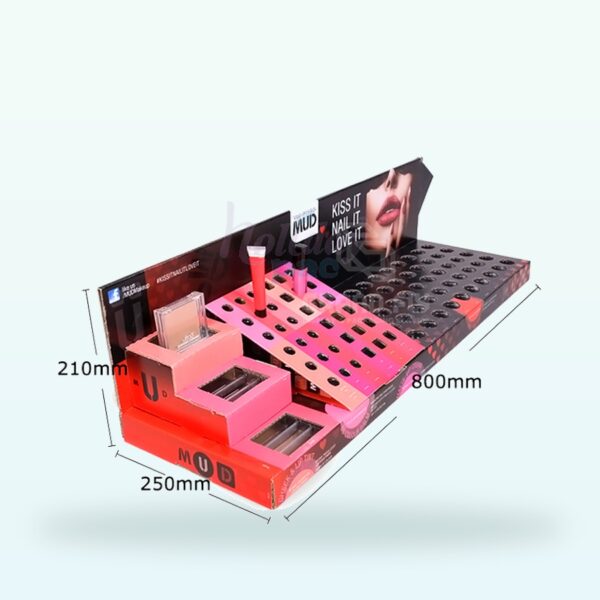 Holidaypacfactory lipstick counter display tray with holes for cosmetics retail promotions image 5