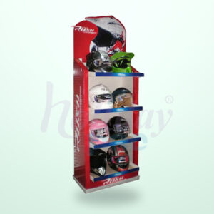 Holidaypacfactory Motorcycle Helmet Display Rack for Lifestyle Product Merchandising image 01 by Holidaypacfactory