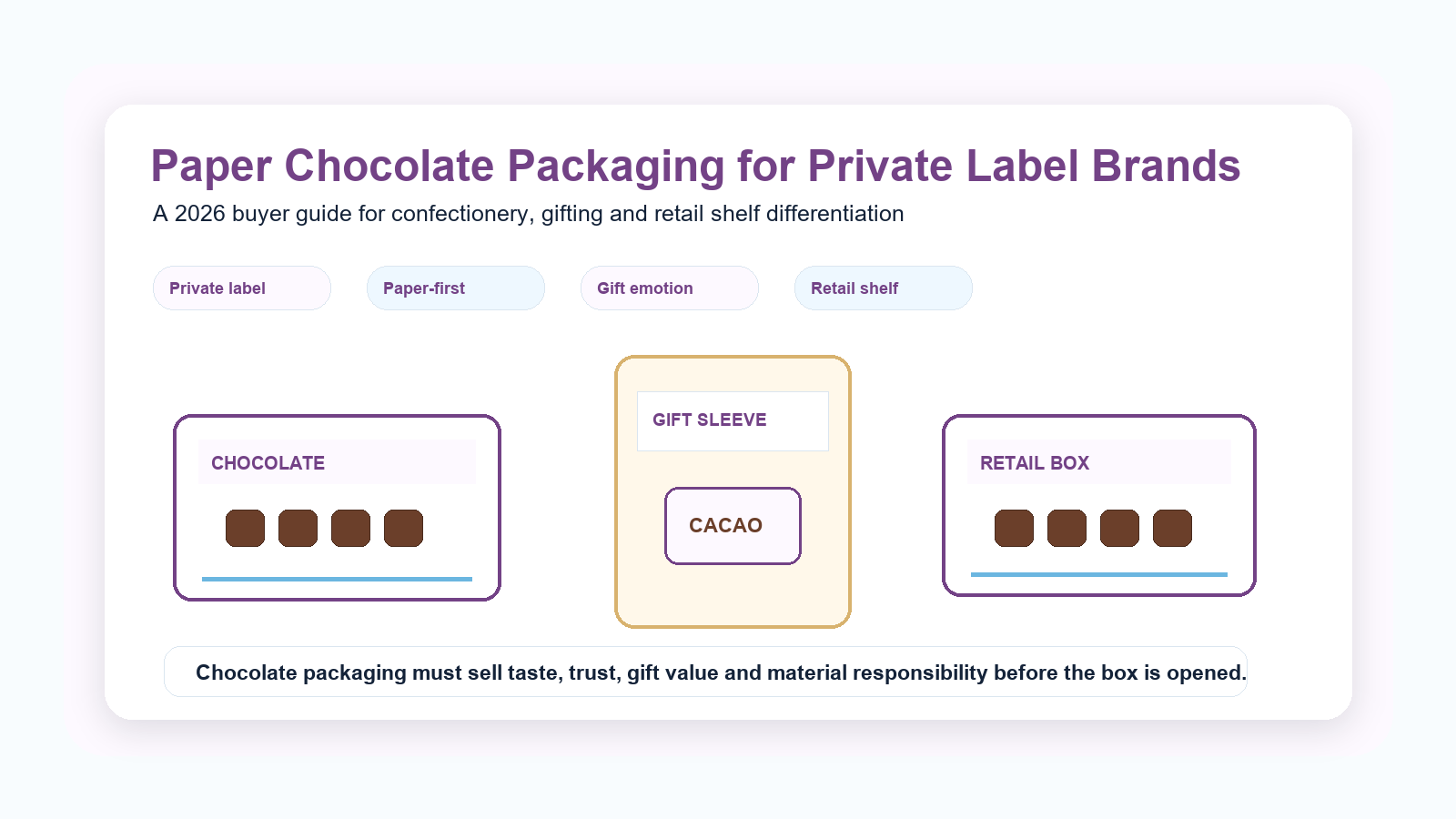 Holidaypacfactory holidaypac factory paper chocolate packaging for private label brands main hero image