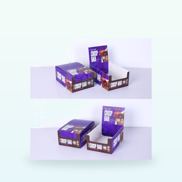 Holidaypacfactory protein bar shelf ready packaging SRP tray for snack retail replenishment image 4