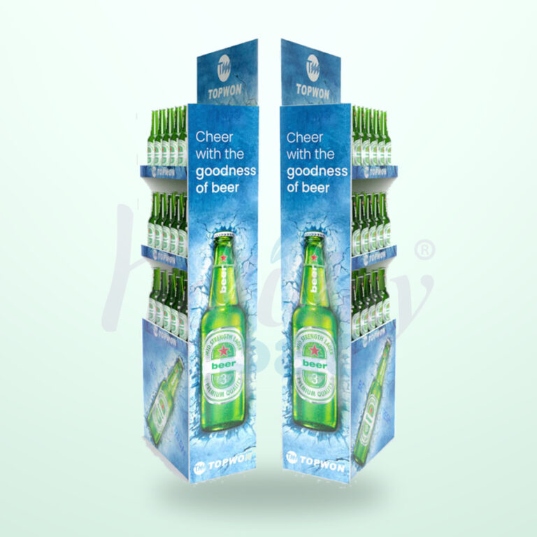 Holidaypacfactory Retail Corrugated Beer Display Stands for Beverage Retail Promotions image 01 by Holidaypacfactory