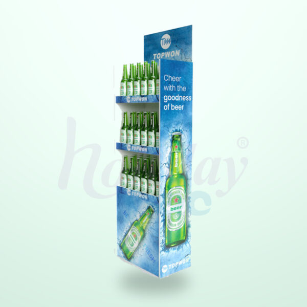 Holidaypacfactory Retail Corrugated Beer Display Stands for Beverage Retail Promotions image 04 by Holidaypacfactory
