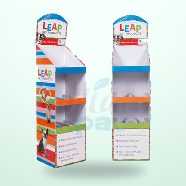 Holidaypacfactory Corrugated Pet Store Floor Display for Multi-Product Pet Retail image 01 by Holidaypacfactory
