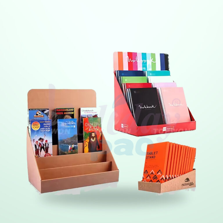 Holidaypacfactory Small 3 Tier Cardboard Counter Display for Three Tier Small Product Trays image 01 by Holidaypacfactory